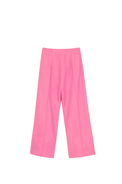 Shop Patou Ionic Wool And Cashmere Pants In Rose