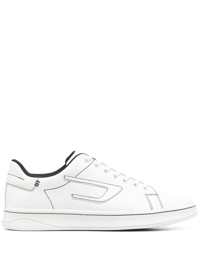 Shop Diesel Athene Low-top Sneakers In 白色