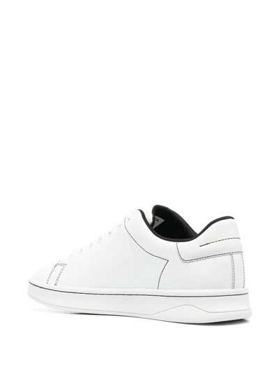 Shop Diesel Athene Low-top Sneakers In 白色