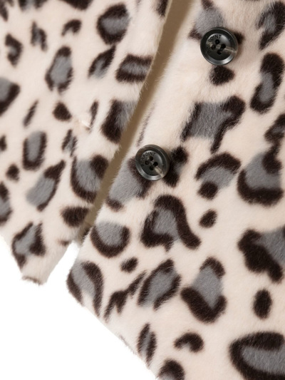 FAUX-FUR LEOPARD-PRINT JACKET