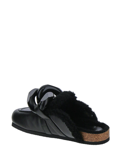 Shop Jw Anderson Chain Loafers In Black
