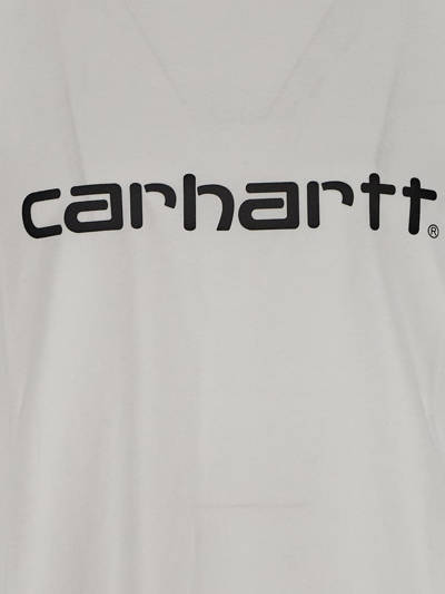Shop Carhartt Script T-shirt In White