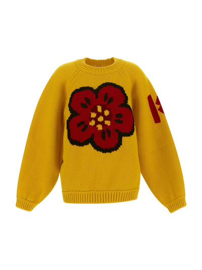 Shop Kenzo Yellow Flower Pullover