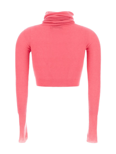 Shop Laneus Roll-neck Jumper In Pink