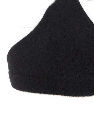 Shop Laneus Knit Crop Top In Black