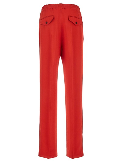 Shop Tom Ford High Waist Pants In Red