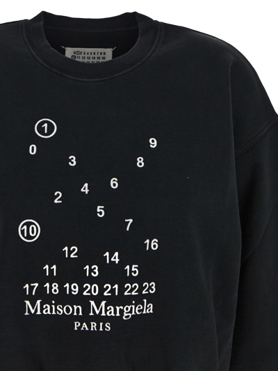 Shop Maison Margiela Embroidered Sweater In Black