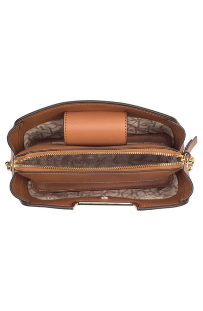 Shop Calvin Klein Finley Crossbody Bag In Brown/ Khaki/ Car