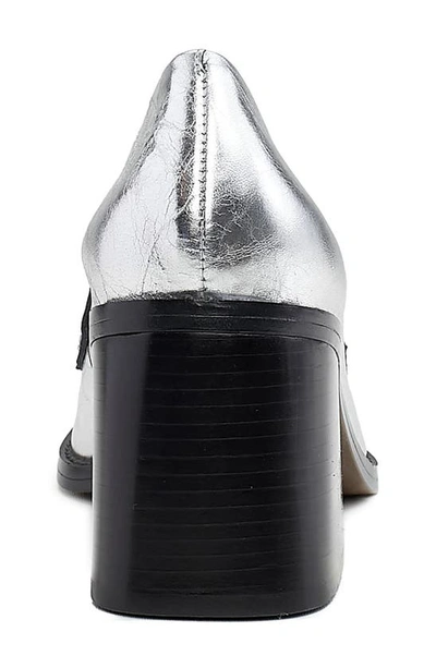 Shop Vince Camuto Segellis Loafer Pump In Silver Foil