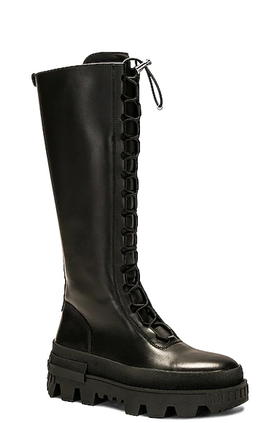 Shop Moncler Vail High Boot In Black