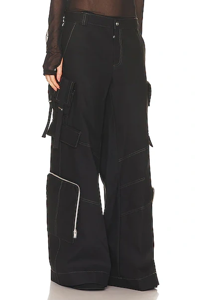 Shop Dion Lee Multi Pocket Cargo Pant In Black