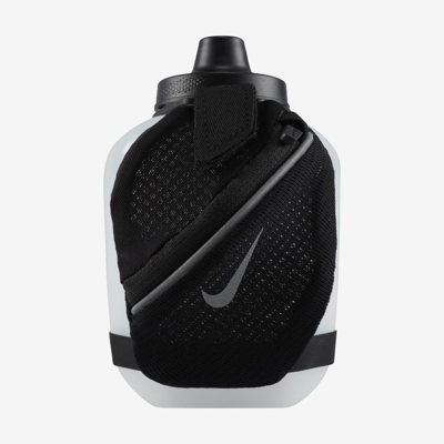 Shop Nike 12 oz Stride Handheld Water Bottle In Black