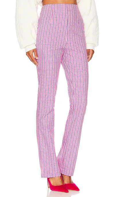Shop Lovers & Friends Torrance Pant In Pink Plaid Multi
