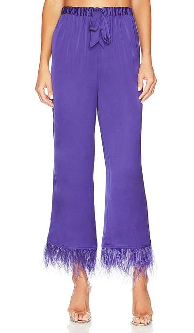 Shop L'academie The Chantal Pant In Dark Purple