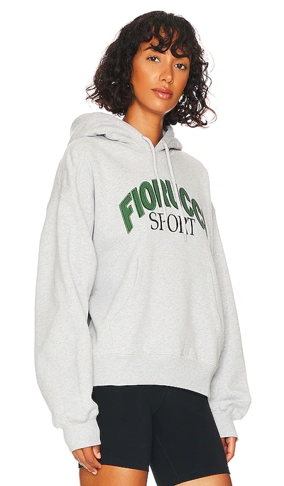 Fiorucci Logo-print Organic Cotton Hoodie In Grey | ModeSens