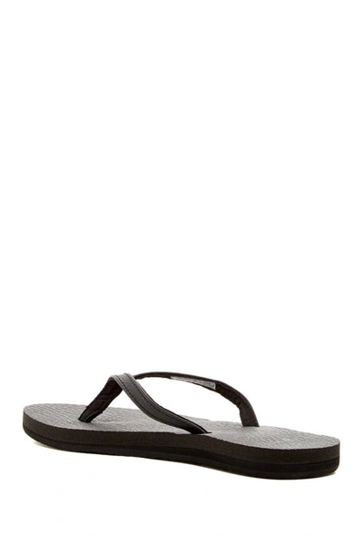 Shop Sanuk Yoga Spree 4 Flip Flop In Black