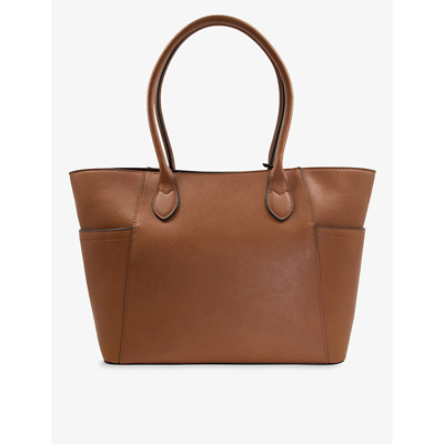 Shop Dune Dellenia Recycled-materials Large Tote Bag In Tan-synthetic Recycled