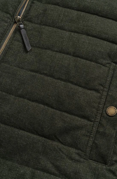 Rodd & Gunn Dunedin Road Stretch Cotton Blend Quilted Vest In Moss