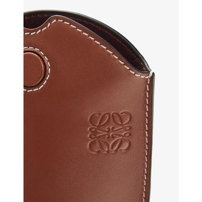 Shop Loewe Women's Rust Color Gate Pocket Leather Shoulder Bag