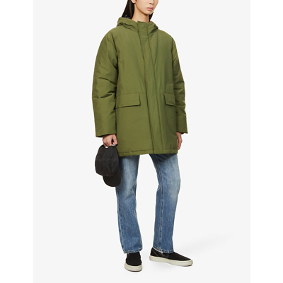 OBEY DOZER QUILTED RELAXED-FIT SHELL HOODED PARKA JACKET 