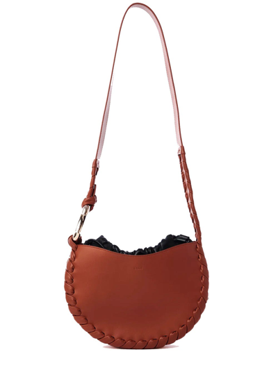 Shop Chloé Small Mate Hobo In Brown