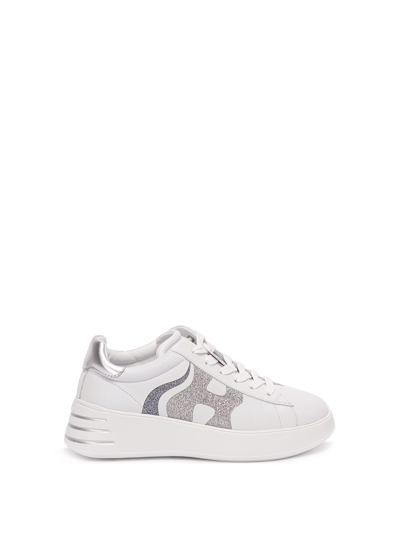 Shop Hogan Rebel` Sneakers In Bianco