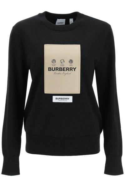 Burberry patch shop sweater