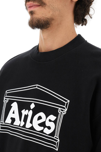 Shop Aries 'column' Sweatshirt In Black