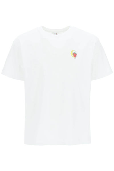Shop Sky High Farm Will Sheldon Mini Logo T-shirt In White