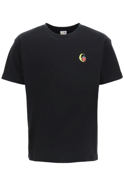 Shop Sky High Farm Will Sheldon Mini Logo T-shirt In Black