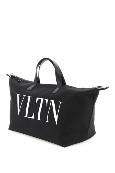 Shop Valentino Vltn Travel Bag In Black