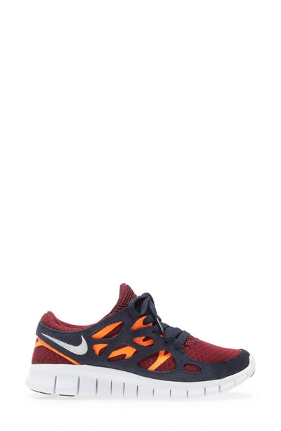 Shop Nike Free Run 2 Sneaker In Dark Beetroot/ White/ Orange