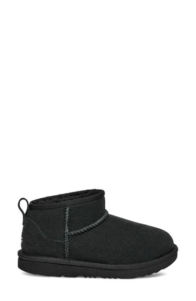 Shop Ugg Kids' Classic Ultra Water Resistant Genuine Shearling Mini Boot In Black
