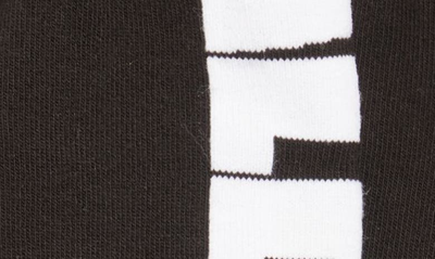 Shop Balenciaga Logo Tennis Socks In Black/ White