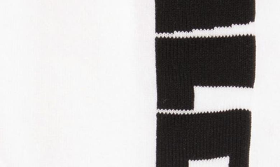 Shop Balenciaga Logo Tennis Socks In White/ Black