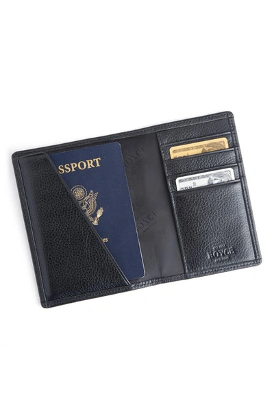 Shop Royce New York Personalized Rfid Leather Card Case In Black- Deboss