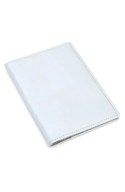 Royce New York Personalized Rfid Leather Card Case In Silverold Foil