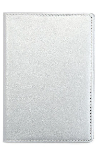 Shop Royce New York Personalized Rfid Leather Card Case In Silverilver Foil