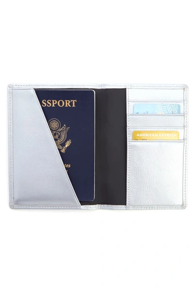Shop Royce New York Personalized Rfid Leather Card Case In Silverilver Foil