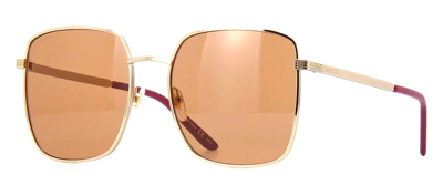 Shop Gucci Gg0802s W 002 Oversized Square Sunglasses In Brown
