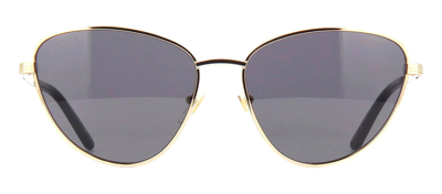 Shop Gucci Gg0803s W 001 Cat Eye Sunglasses In Grey