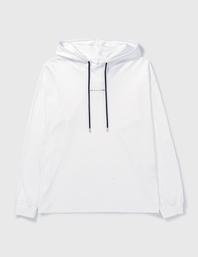 Shop Alyx Hooded Long Top In White
