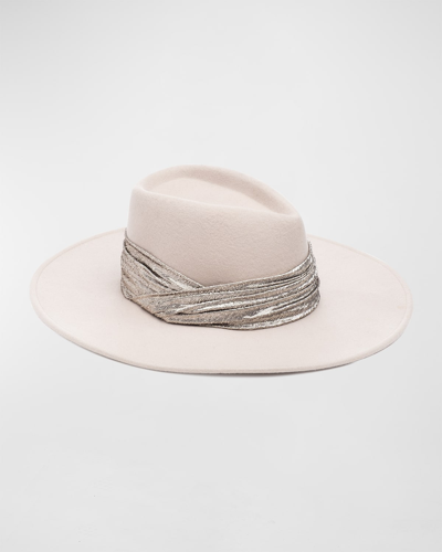 Eugenia Kim Harlowe Wool Fashion Hat In Alabaster