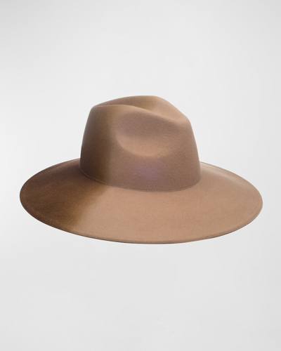 Shop Eugenia Kim Emmanuelle Wool Fedora Hat In Camel Pecan