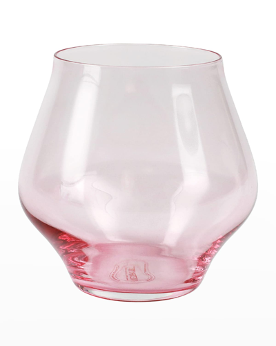 Shop Vietri Contessa Pink Stemless Wine Glass