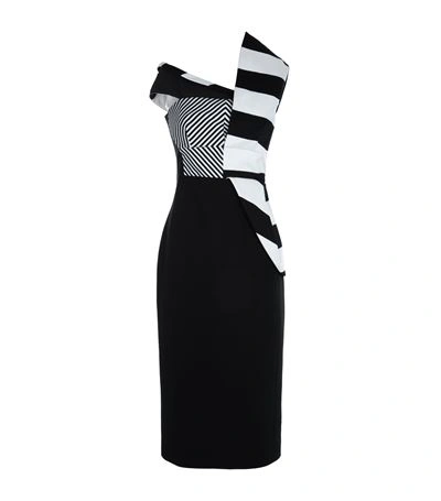 Shop Antonio Berardi Stripe Asymmetric Dress