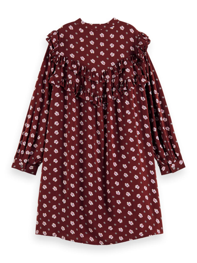 Shop Scotch & Soda Kids Rosso Bordeaux Vestito Per Bambini