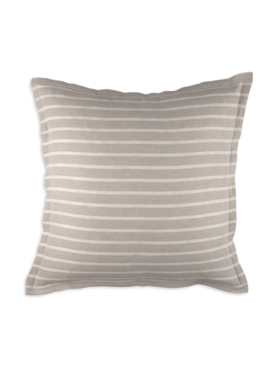 Shop Lili Alessandra Meadow Euro Pillow In Natural And White