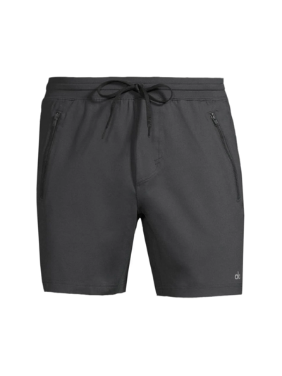 Shop Alo Yoga Men's Conquer Reform Shorts In Anthracite