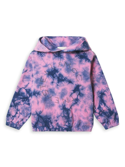 Shop Stella Mccartney Little Girl's & Girl's Tie-dye Logo Hoodie In Pink